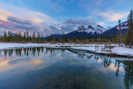 Winter landscape from Policemans creek, Alberta, Canada © Pavel