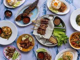 Thai Food Mixed Dishes 