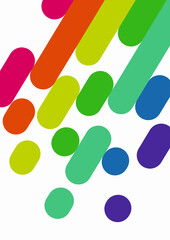 Multicolored bright background. Colored rain. Magazine cover. Dynamic background. Template for cards, packaging, textiles and other uses.