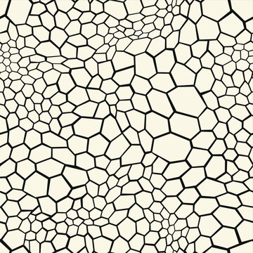 Seamless
pattern with hexagonal flat ornament texture. Reptile scales endless skin. Vector background.