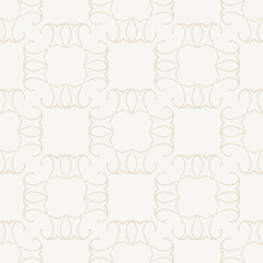 Background image with simple decorative ornament on a beige background for your design projects, seamless pattern, wallpaper textures with flat design. Vector illustration