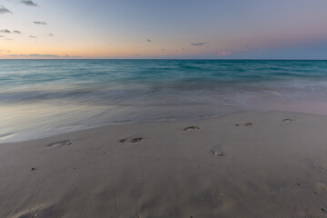 Beach at Sunset Background