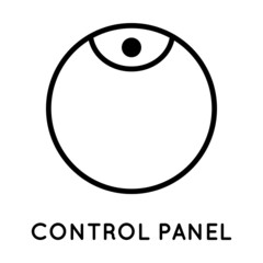 Selector icon, control panel controller. Vector icon for displaying volume, balance, power, mode. Made in simple style isolated on white background. The original size is 64x64 pixels.