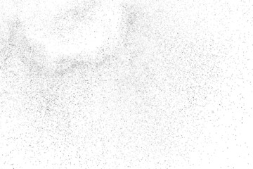 Distressed black texture. Dark grainy texture on white background. Dust overlay textured. Grain noise particles. Rusted white effect. Grunge design elements. Vector illustration, EPS 10.
