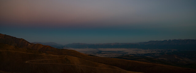 sunrise over the mountains