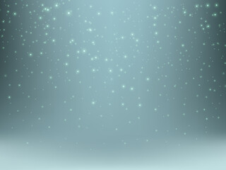 Glowing light effect with many glitter particles isolated on transparent background. Vector star cloud with dust.	

