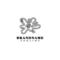 stain logo icon cartoon design vector illustration