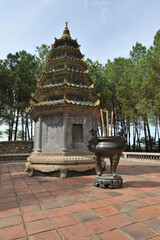 Asia, Vietnam, Da Nang.Old imperial capital city of Hue. Thien Mu Pagoda