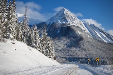 Route verglac&eacute;e