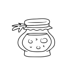 Vector children's design for backgrounds and fabrics, postcards, stickers. Bottle