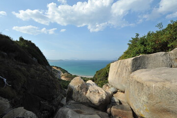 Jungle Beach north of Nha Trang Vietnam on the beach in front of the Eco lodge