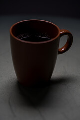 coffee cup from side angle