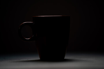 coffee cup from side angle
