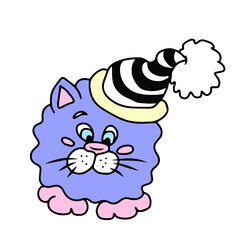 Vector children's design on a white isolated background for banners postcards and stickers