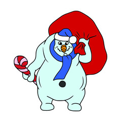 
Vector children's design for backgrounds and fabrics, postcards, stickers.New Year's holiday details for the holiday
