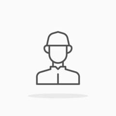 Groom muslim wedding icon. Editable Stroke and pixel perfect. Outline style. Vector illustration. Enjoy this icon for your project.