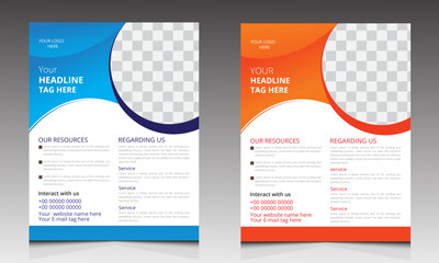 Medical Flyer design template,Corporate vector illustration