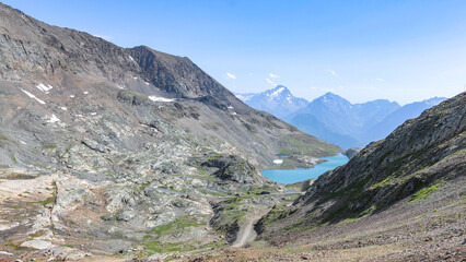 France, randonnée autour des lacs d'alpe d'huez