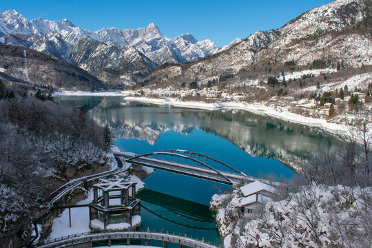 Lago di Barcis , Pordenone , Italia