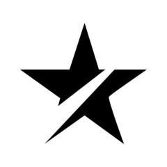 star icon vector on a white background