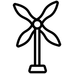 Obraz premium electric fan isolated on white