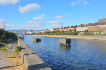 尼崎の運河