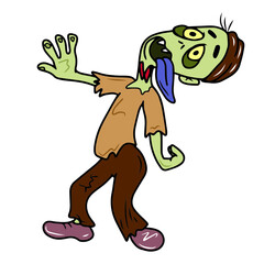 
Vector children's design for backgrounds and fabrics, postcards, stickers.Zombies for Halloween