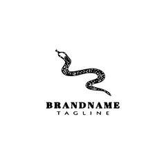 cute snake logo cartoon icon vector template illustration