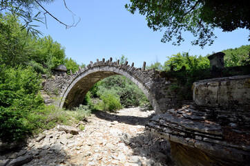 Greece, Historic Stone Bridge