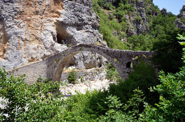 Fototapeta na wymiar Greece, Historic Stone Bridge