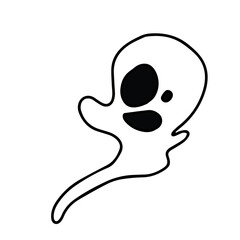 Vector children's design for backgrounds and fabrics, postcards.Funny Halloween party,pumpkin, ghost,skull,broom,bat