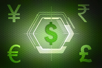 Money transfer. Global Currency. Stock Exchange, Financial Background,Stock market concept
