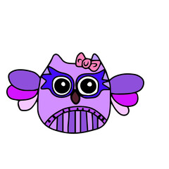 Vector children's design ,for a postcard banner sticker,