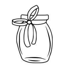 Vector children's design for backgrounds and fabrics, postcards. Jar Christmas decoration,vessel