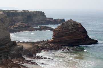 Cliffs of the southern coast of Portugal