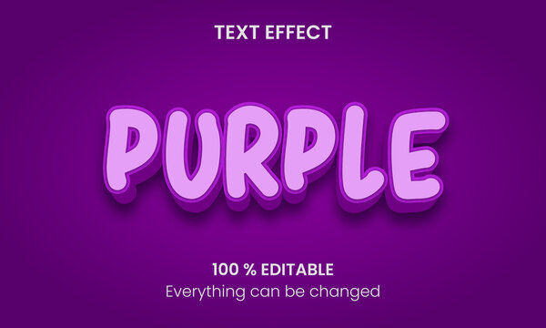 Purple text effect design