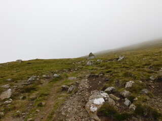 Exploring the stunning lush scenery on the green Faroe Islands