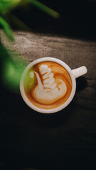 Café con decoración