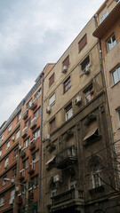 Old buildings architecture in Belgrade, Serbia