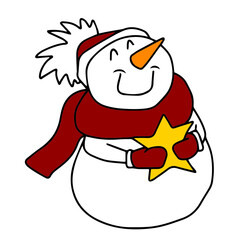 Vector children's design for backgrounds and fabrics, postcards, stickers. New Year's holiday.