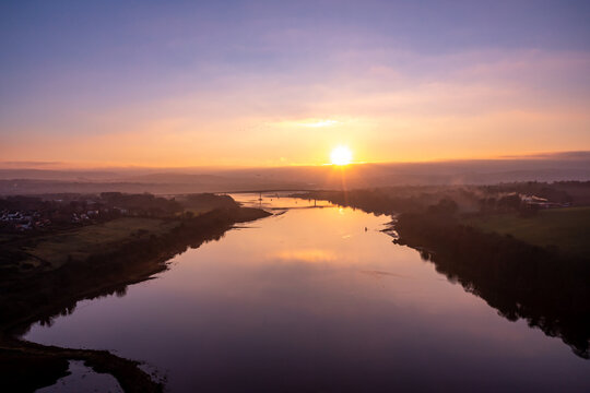 Aerial View Of The Foyle Bridge In Northern Ireland