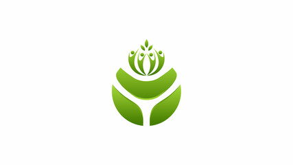 Green family Growth logo, Medial logo