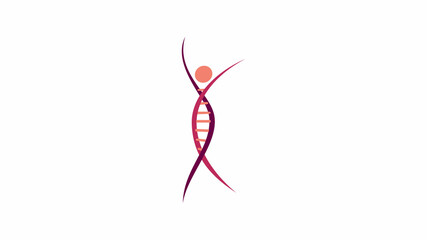 DNA Illustration, DNA logo design