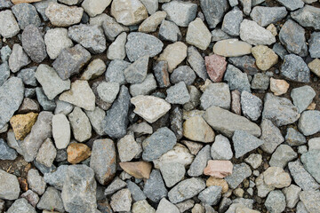 small pebbles and many shapes
