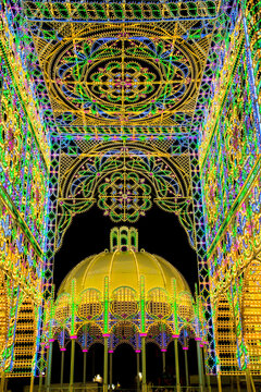  Festival of lights in Scorrano, Salento, South Italy