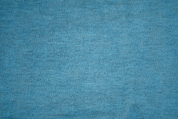 Close up view of blue jeans denim fabric texture for background