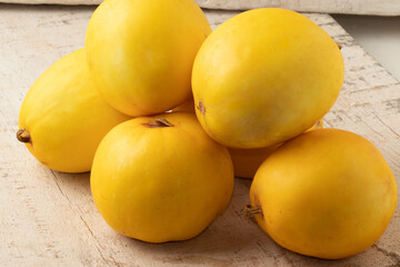 Japanese melon known as nashi uri.