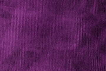 Purple color abstract cloth background with rough cotton fabric texture