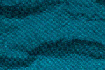 Blue color synthetic polyester fabric texture for background