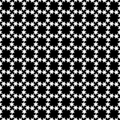 black and white seamless pattern with stars